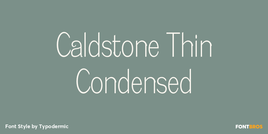 Caldstone Thin Condensed Poster
