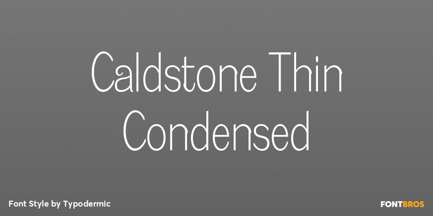 Caldstone Thin Condensed Poster