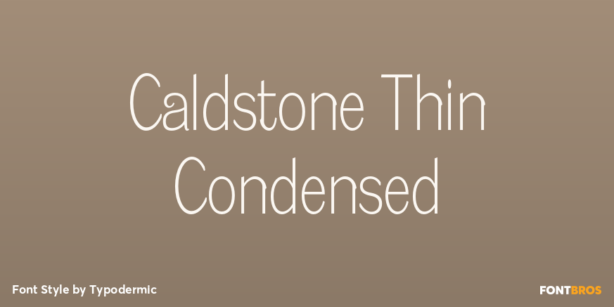 Caldstone Thin Condensed Poster