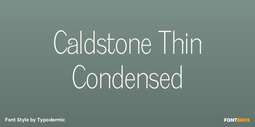 Caldstone Thin Condensed Poster