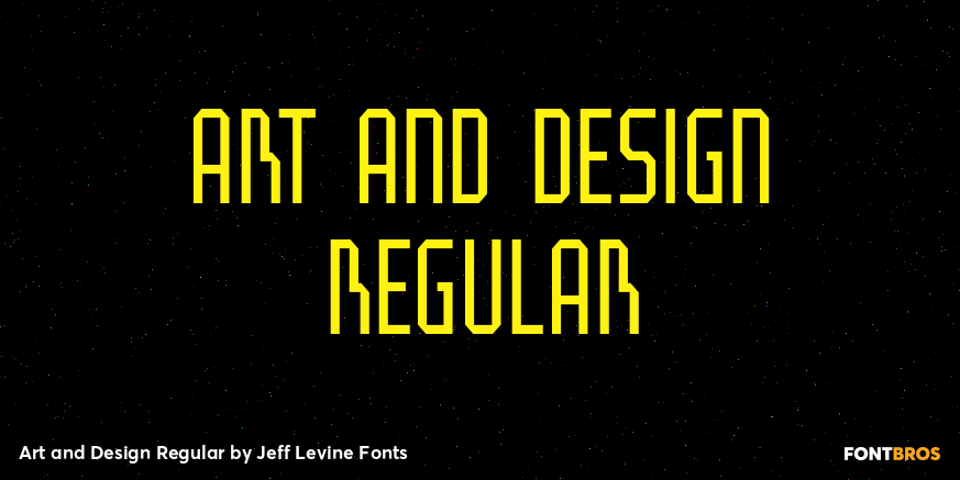 Art and Design Regular Font Poster #1