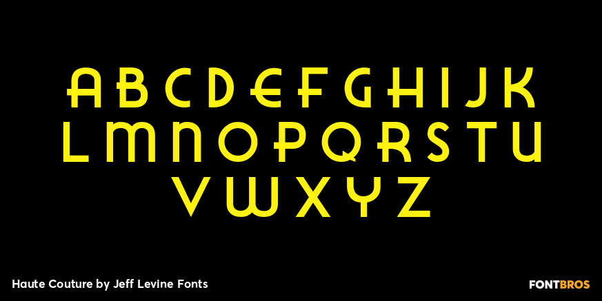 Haute Couture Font Poster #2