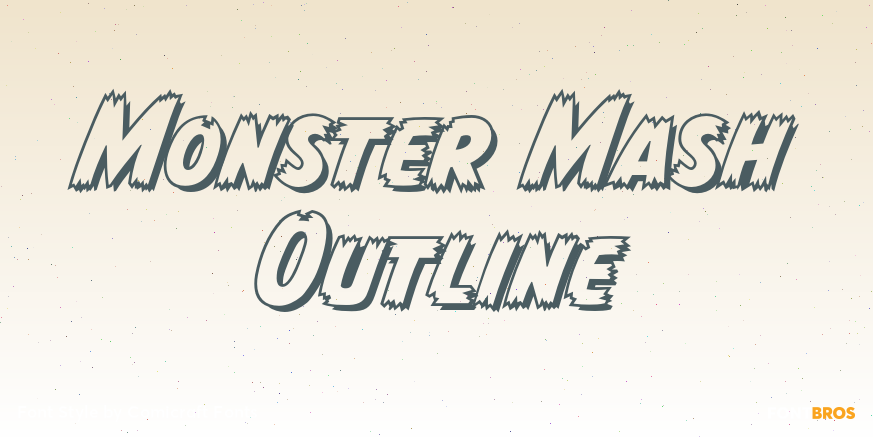 Monster Mash Outline Poster