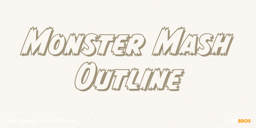 Monster Mash Outline Poster