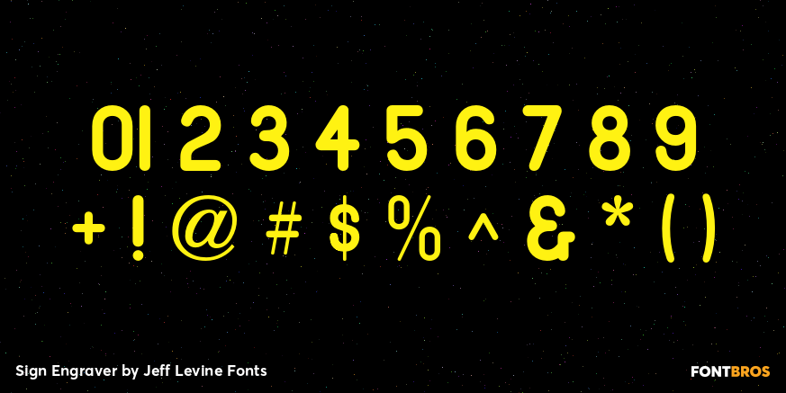 Sign Engraver Font Poster #4