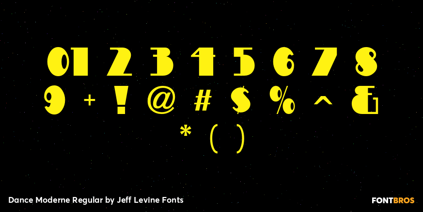 Dance Moderne Regular Font Poster #4