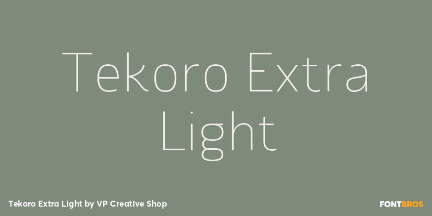 Tekoro Extra Light Poster