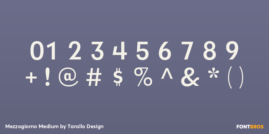 Mezzogiorno Medium Font Poster #4