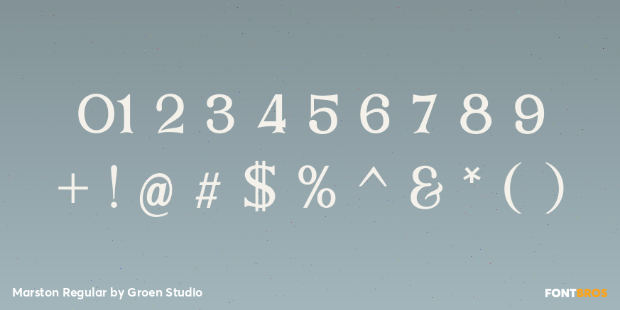 Marston Regular Font Poster #4