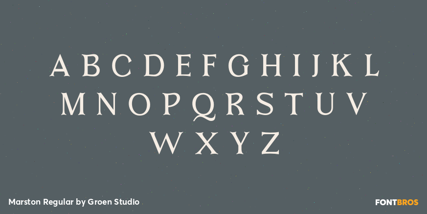 Marston Regular Font Poster #2