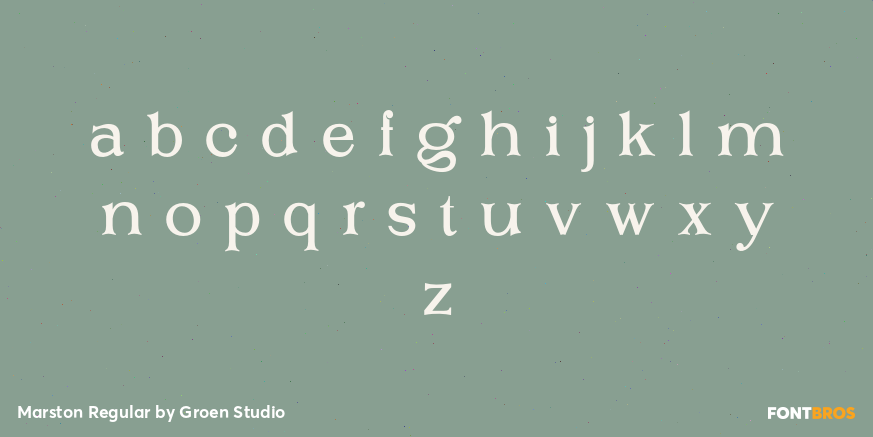 Marston Regular Font Poster #3