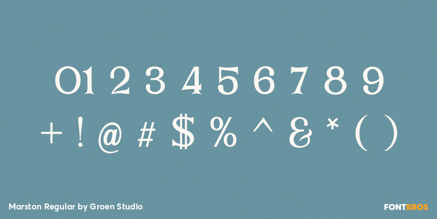 Marston Regular Font Poster #4