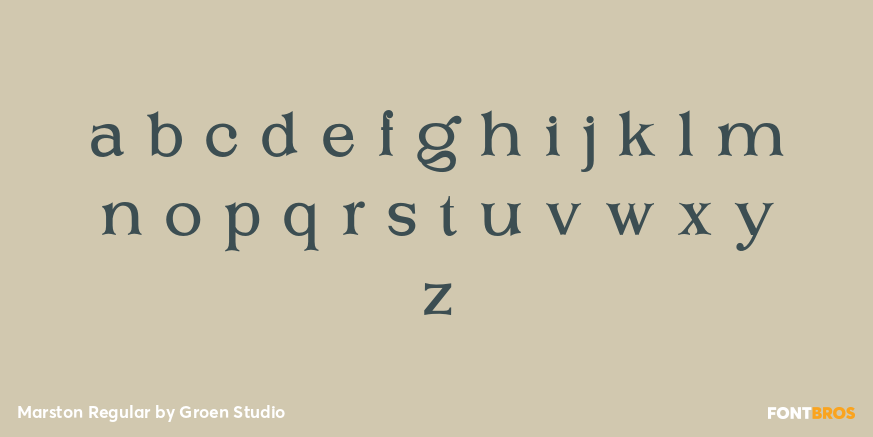 Marston Regular Font Poster #3