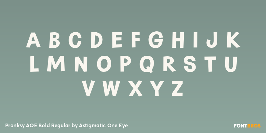 Pranksy AOE Bold Regular Font Poster #2
