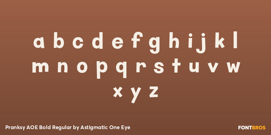 Pranksy AOE Bold Regular Font Poster #3