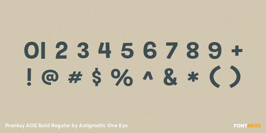 Pranksy AOE Bold Regular Font Poster #4