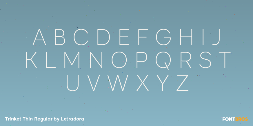 Trinket Thin Regular Font Poster #2