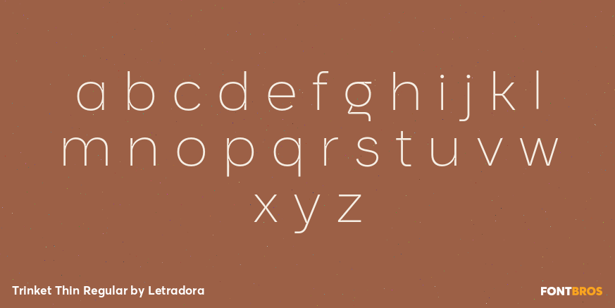 Trinket Thin Regular Font Poster #3
