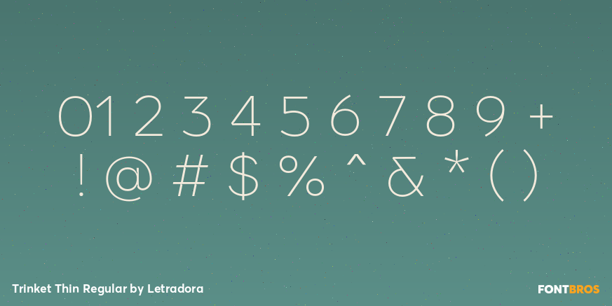 Trinket Thin Regular Font Poster #4