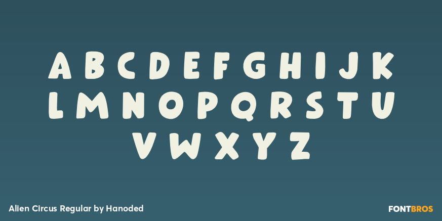 Alien Circus Regular Font Poster #3