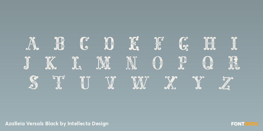 Azalleia Versals Black Font Poster #1