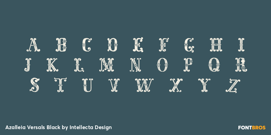 Azalleia Versals Black Font Poster #1