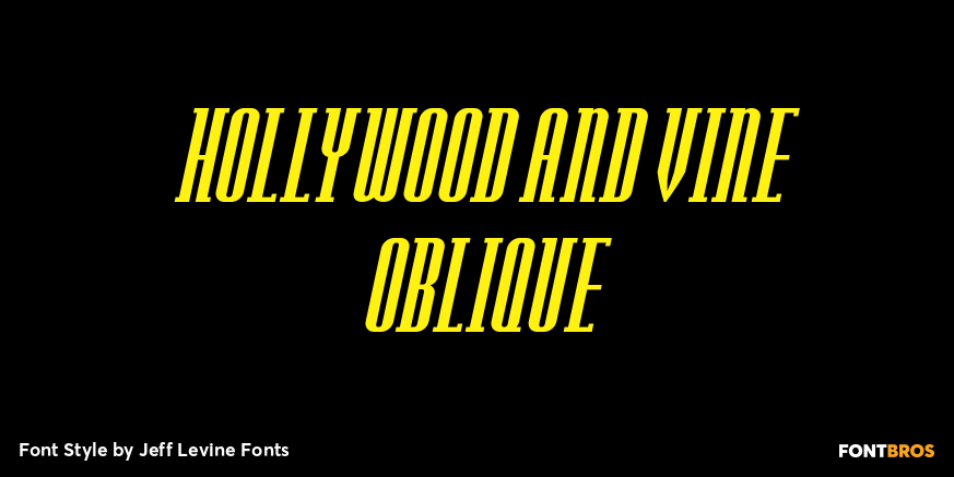 Hollywood and Vine Oblique Poster