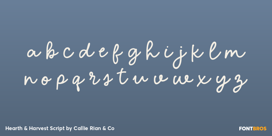 Hearth & Harvest Script Font Poster #1