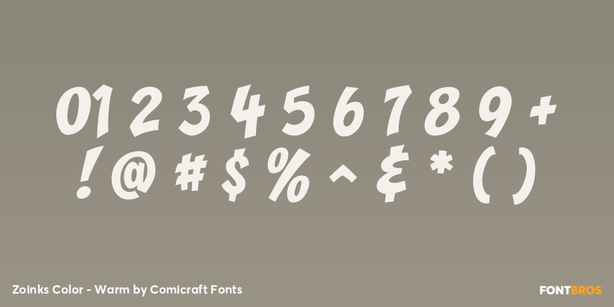 Zoinks Color - Warm Font Poster #4