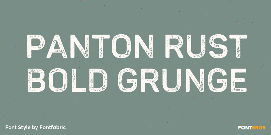 Panton Rust Bold Grunge Poster