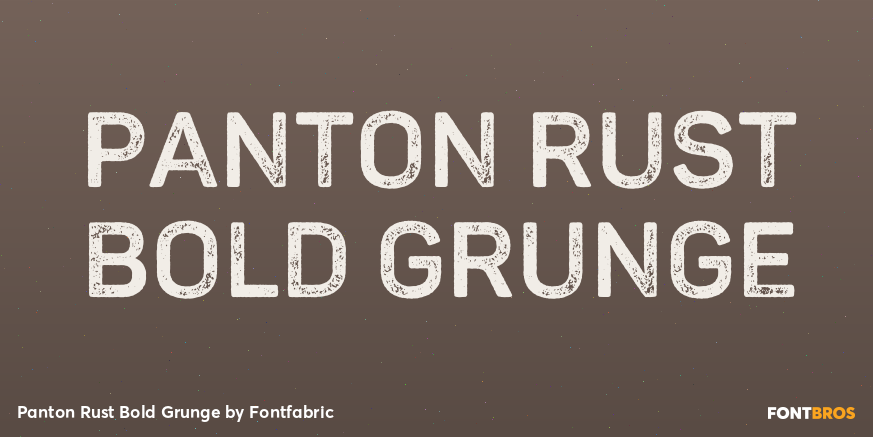 Panton Rust Bold Grunge Poster