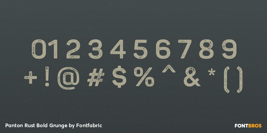 Panton Rust Bold Grunge Font Poster #4