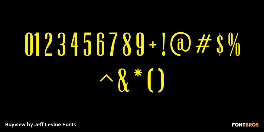 Bayview Font Poster #4