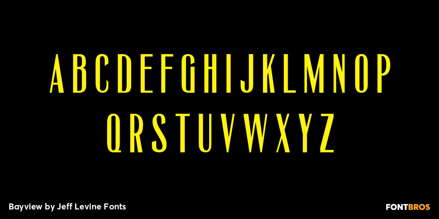 Bayview Font Poster #2