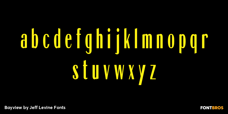 Bayview Font Poster #3
