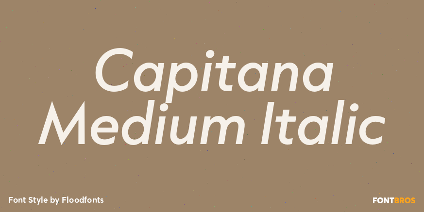 Capitana Medium Italic Font Poster #1