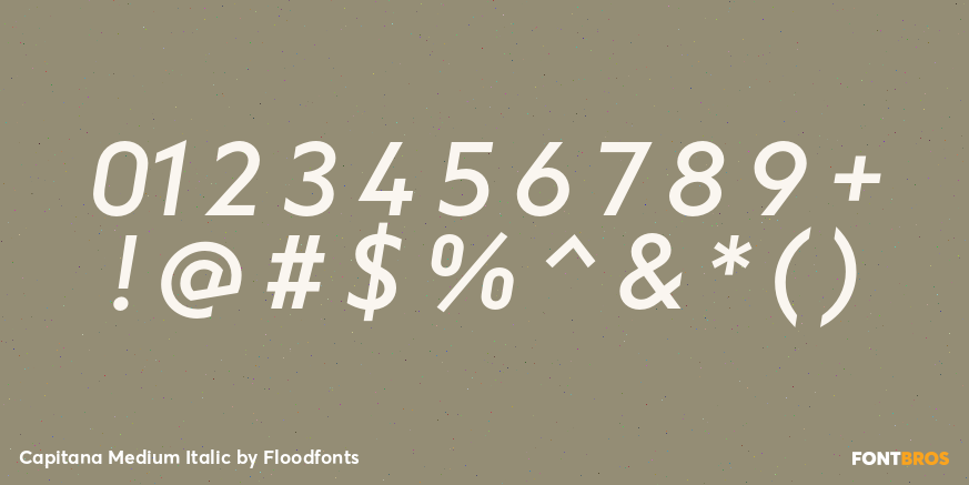Capitana Medium Italic Font Poster #1