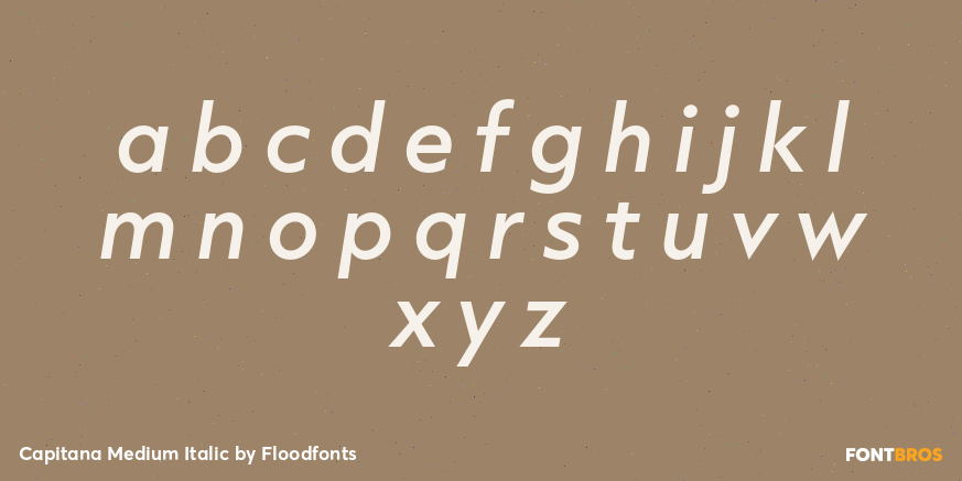 Capitana Medium Italic Font Poster #3