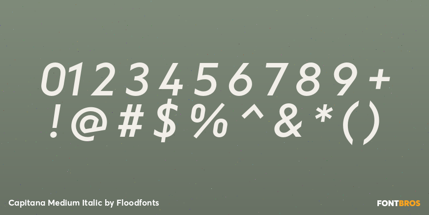 Capitana Medium Italic Font Poster #4