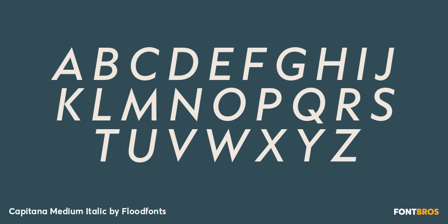 Capitana Medium Italic Font Poster #1