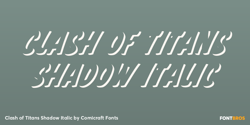 Clash of Titans Shadow Italic Poster