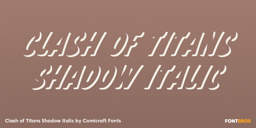 Clash of Titans Shadow Italic Poster