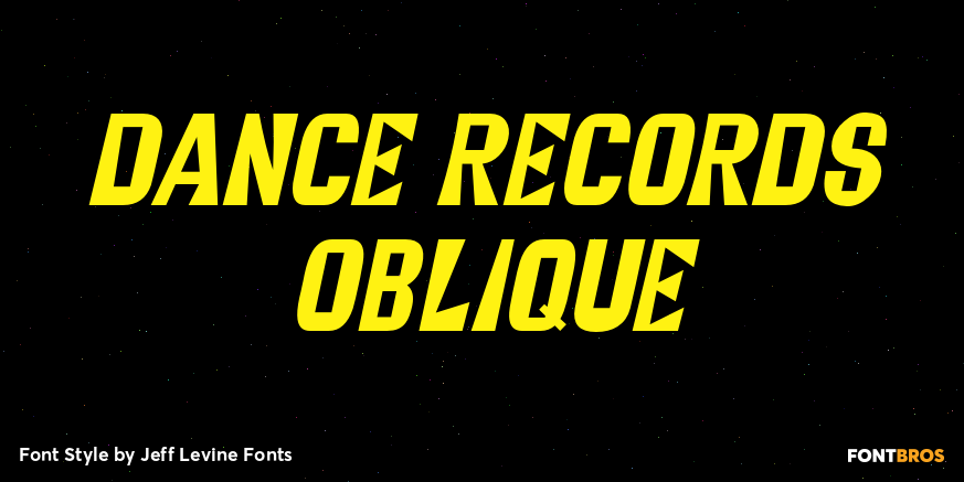 Dance Records Oblique Poster