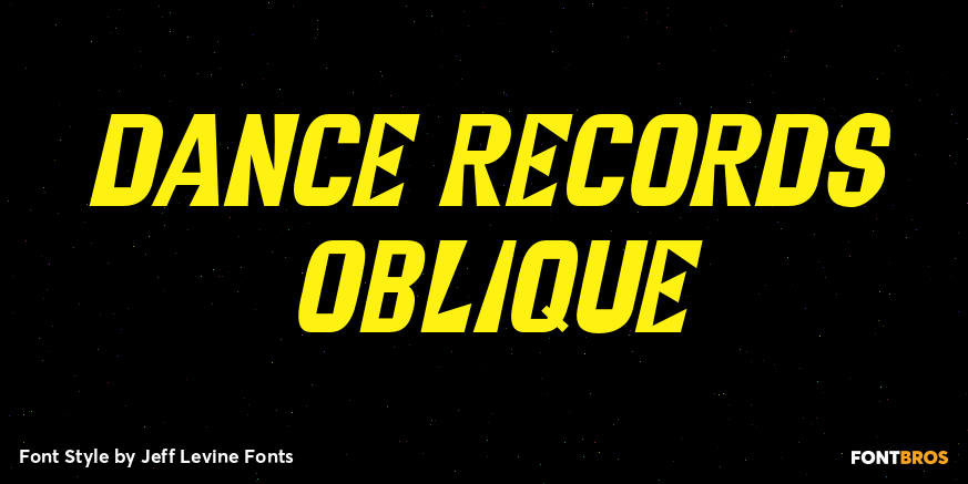 Dance Records Oblique Poster