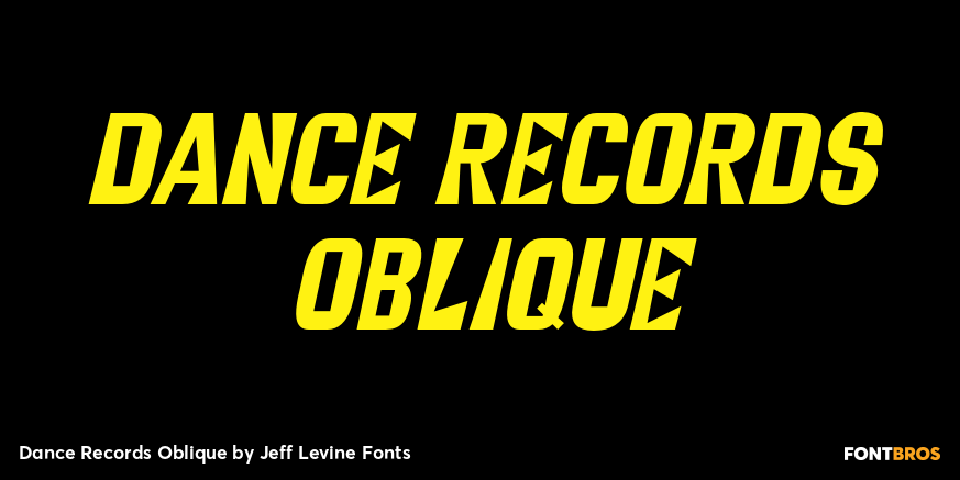 Dance Records Oblique Poster