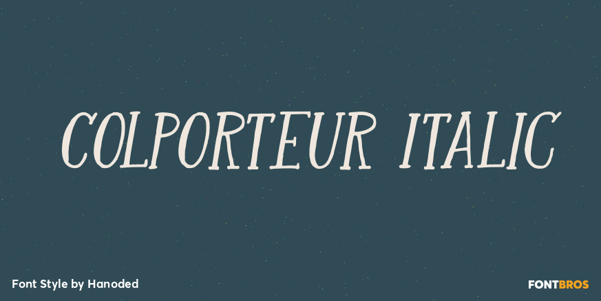 Colporteur Italic Poster