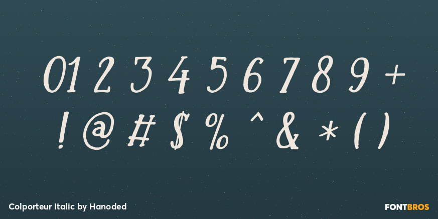 Colporteur Italic Font Poster #1