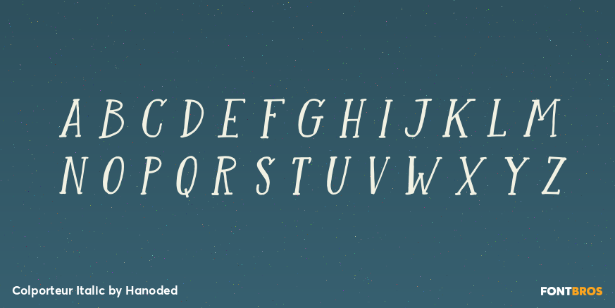 Colporteur Italic Font Poster #3