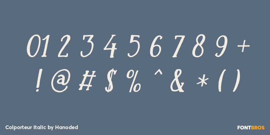 Colporteur Italic Font Poster #4