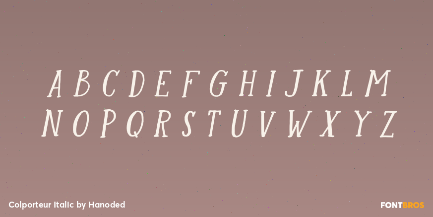 Colporteur Italic Font Poster #1